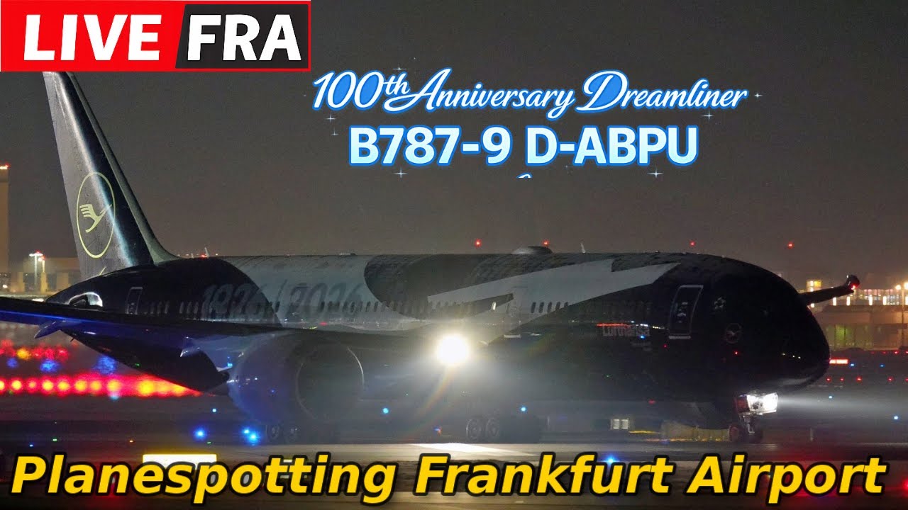 🔴Live Samstag late Night Planespotting Frankfurt Airport LH500 D-ABPU🛫