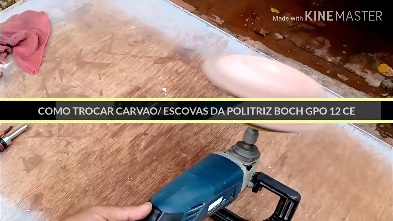 POLITRIZ BOSCH GPO 12 CE TROCA DE ESCOVAS
