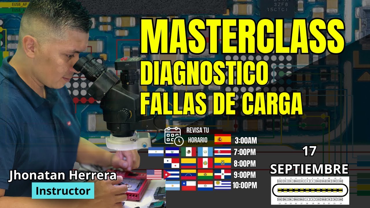 Cómo aprender a reparar celulares y placas paso a paso! MasterClass con Jhonatán Herrera