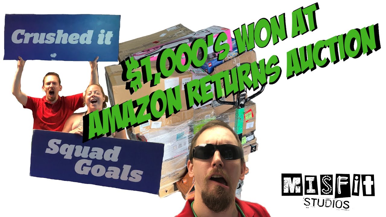 HUGE Amazon Returns Pallet Won At Auction! Watch Live As We Find Out How Much Money We Make!