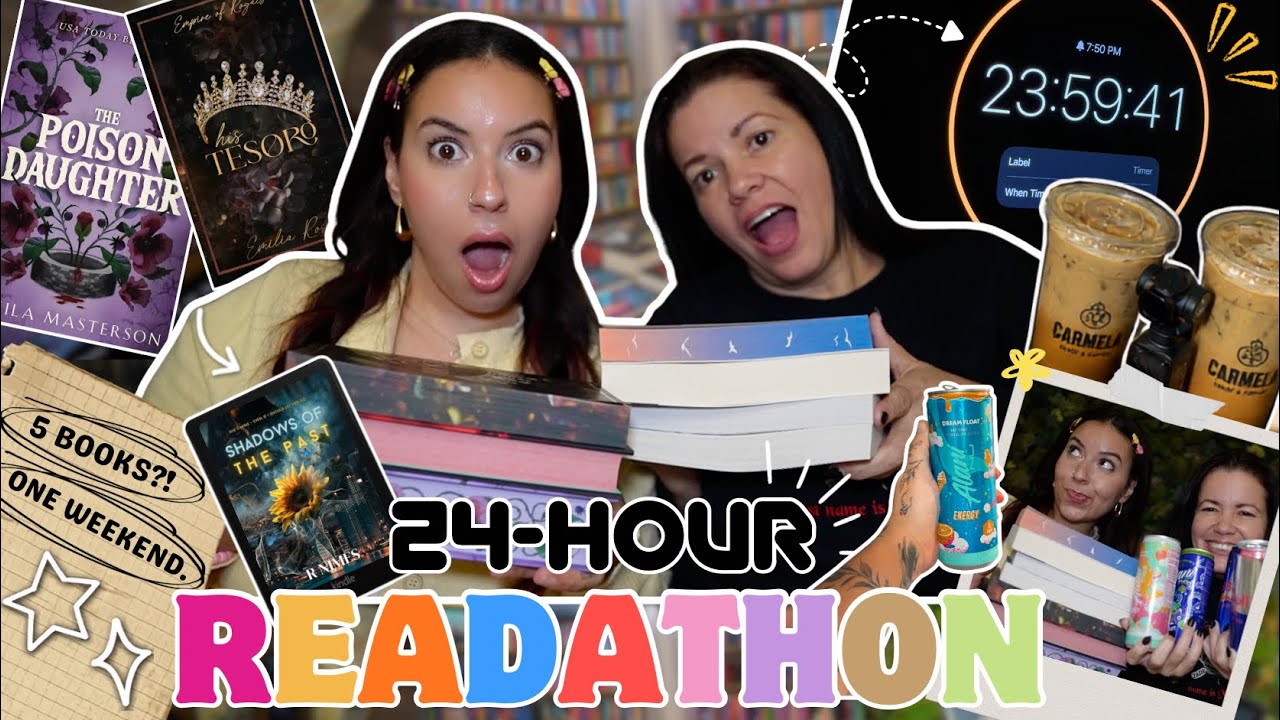 24-ЧАСОВОЙ МАРАФОН ЧТЕНИЯ 📚⏰☕️ | сколько мы на самом деле успеем прочитать?!