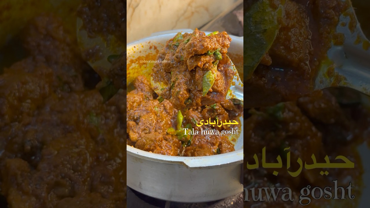 Tala hua Gosht /Masaladaar Hyderabadi tala hua Gosht