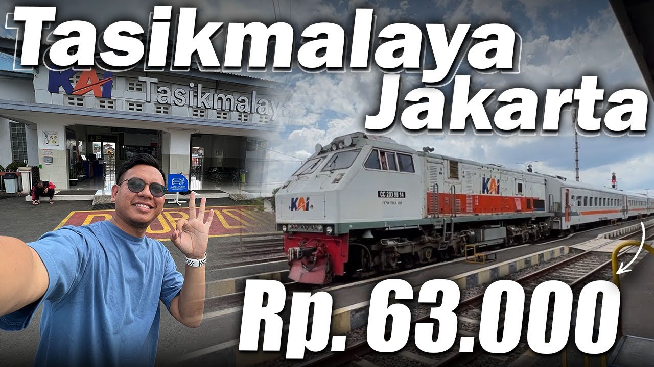 Tasikmalaya - Jakarta Naik Kereta ternyata semurah ini | Trip KA Serayu kelas Ekonomi 63 Ribu saja