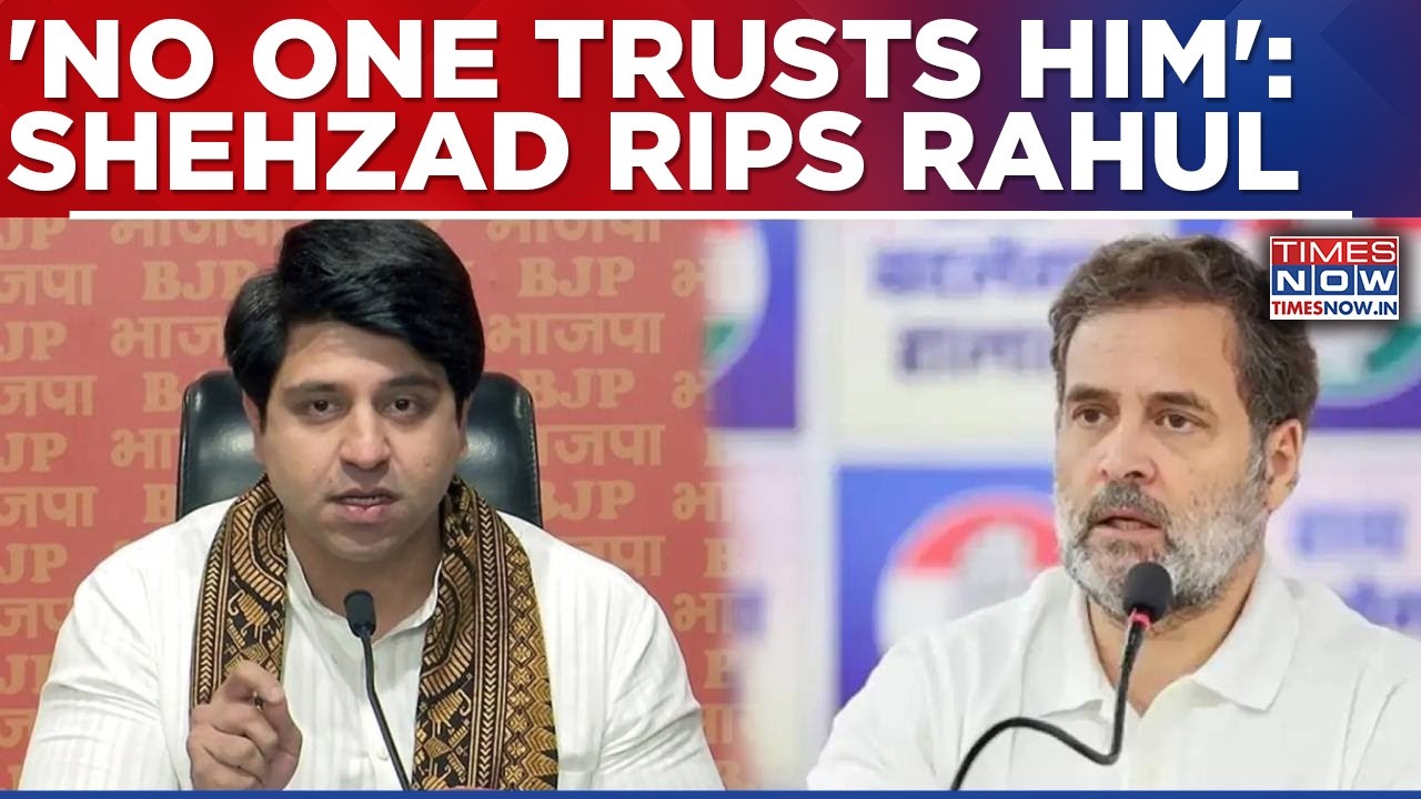 BJP Rips Rahul Gandhi After Aiyar's Remarks, Shehzad Says 'Political Liability, No One Trusts Him'
