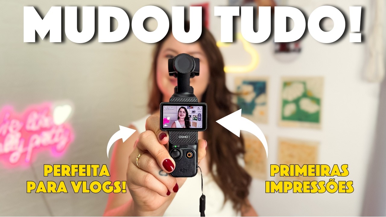 Esta CÂMERA mudou TUDO! Osmo Pocket 3 - Primeiras Impressões!