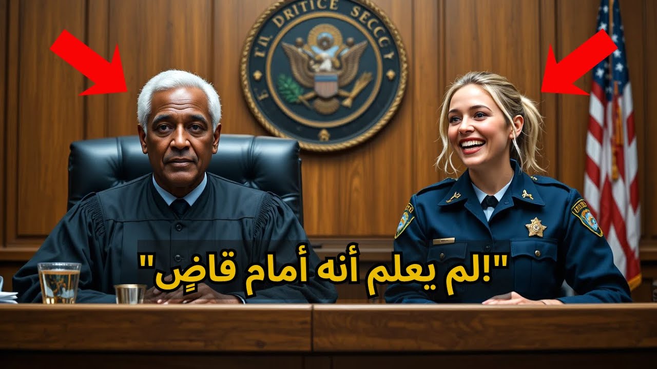 ضابط مغرور يهين قاضٍ أسود… ولكن المفاجأة التي واجهته داخل المحكمة غيّرت حياته للأبد
