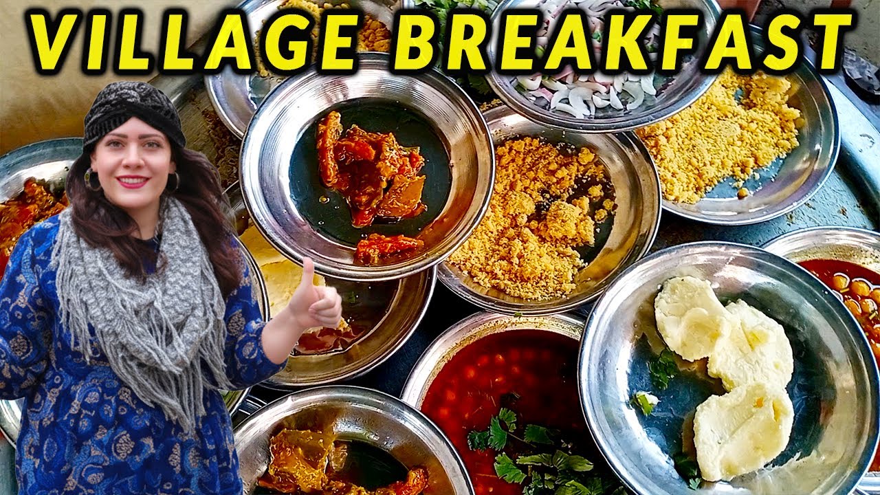Unique Village Breakfast of Pakistani and Indian Punjab l Gaon Ka Nashta