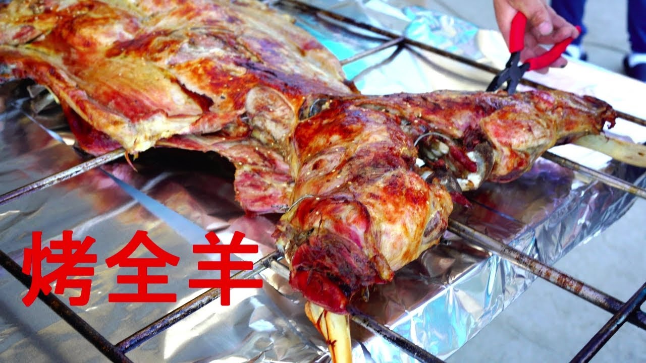 烤全羊 -Roasted whole Lamb，Sacramento地区的朋友有口福了！没有什么问题是一只烤全羊解决不了的，一只不行就再来一只。吃全羊，call Tony