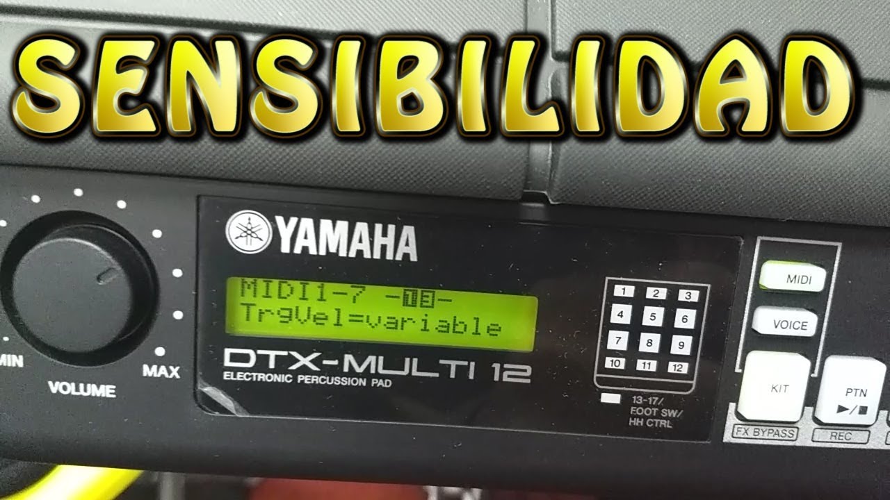 SENSIBILIDAD YAMAHA DTX MULTI 12