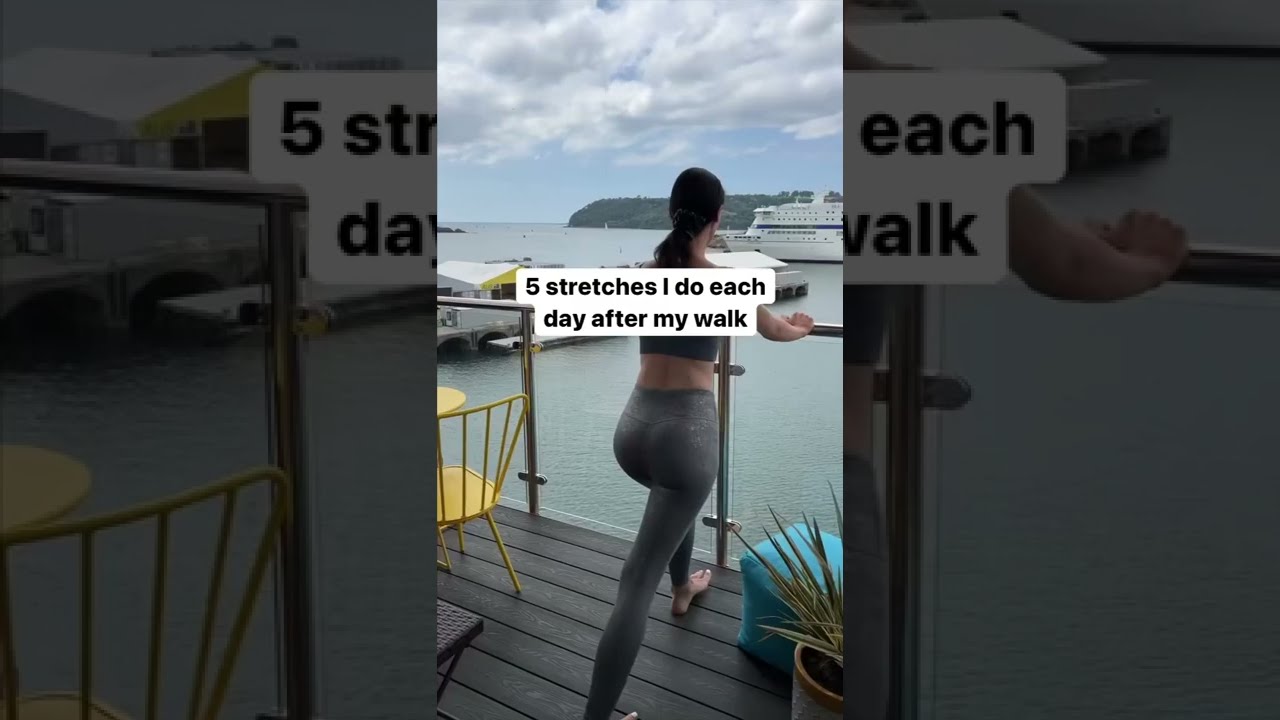 5 Stretches I Do After My Walk #shorts #stretching #faceyoga #wellbeing