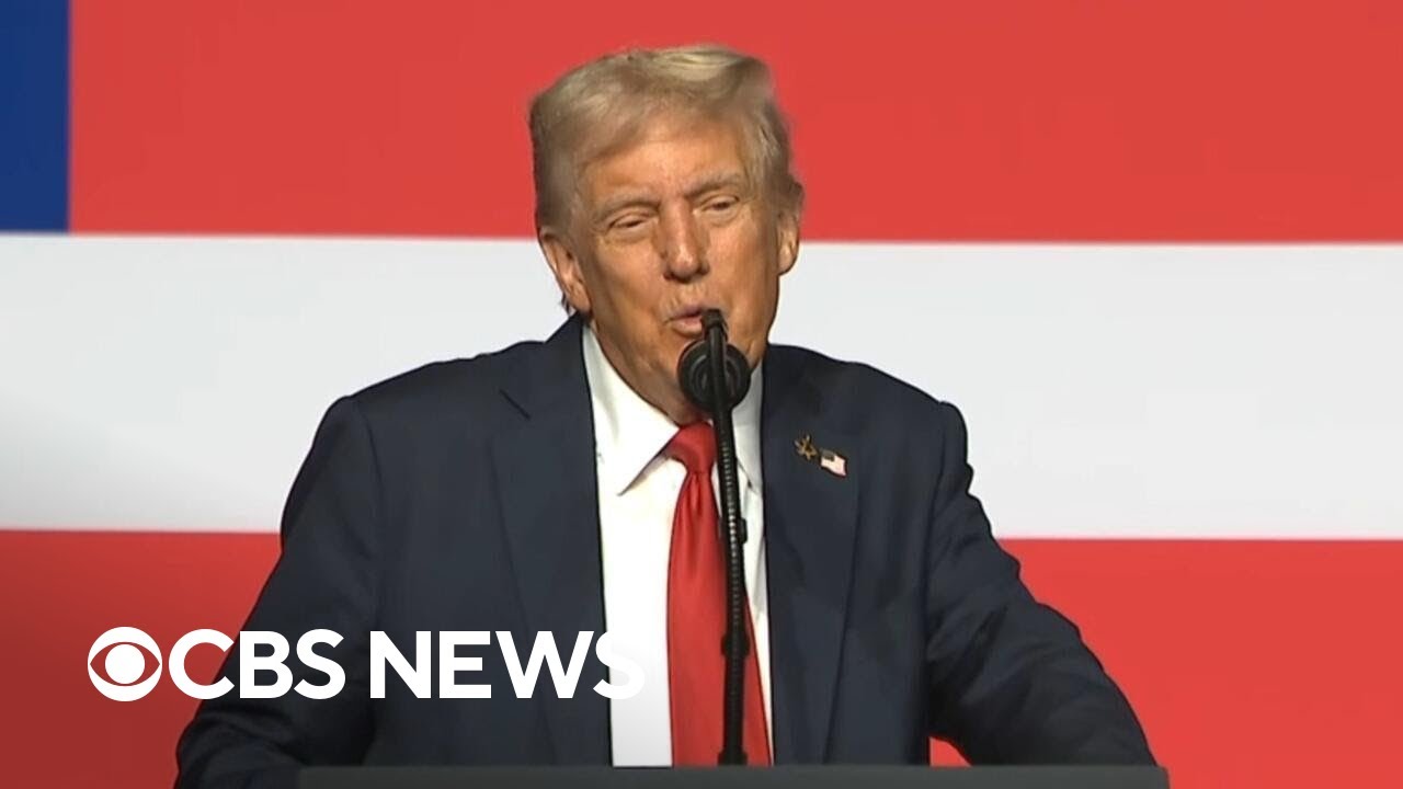 Watch: Trump gives lengthy address to senior military leaders at Quantico