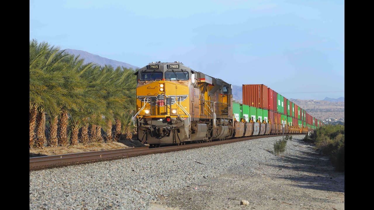 Trains along the Salton Sea December 12th, 2025