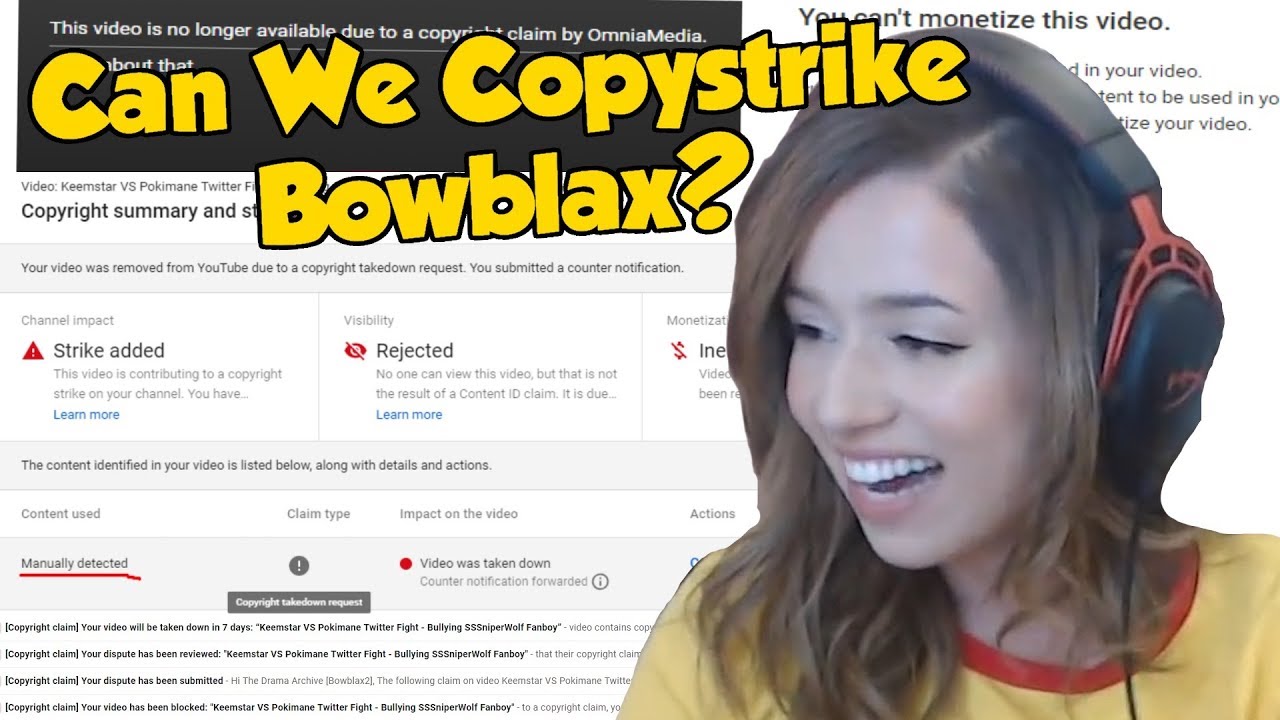 Как злоупотреблять нарушенной системой авторских прав YouTube (продолжение Pokimane Copystrike)