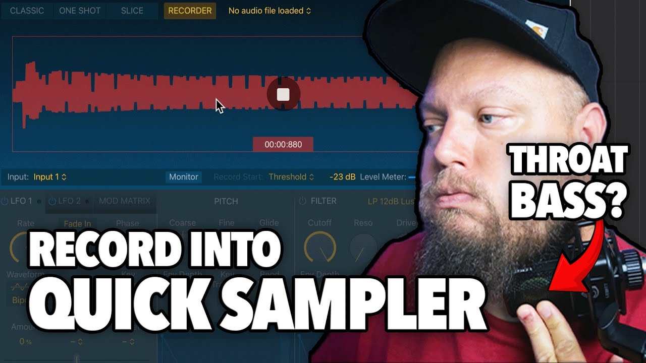 Записывайте прямо в QUICK SAMPLER и создавайте собственные инструменты! (LOGIC PRO)