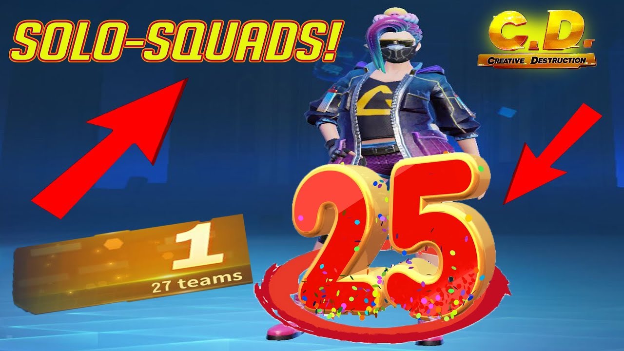 MASSACRE! 25 KILL SOLO SQUAD! #GOAT (Creative Destruction)