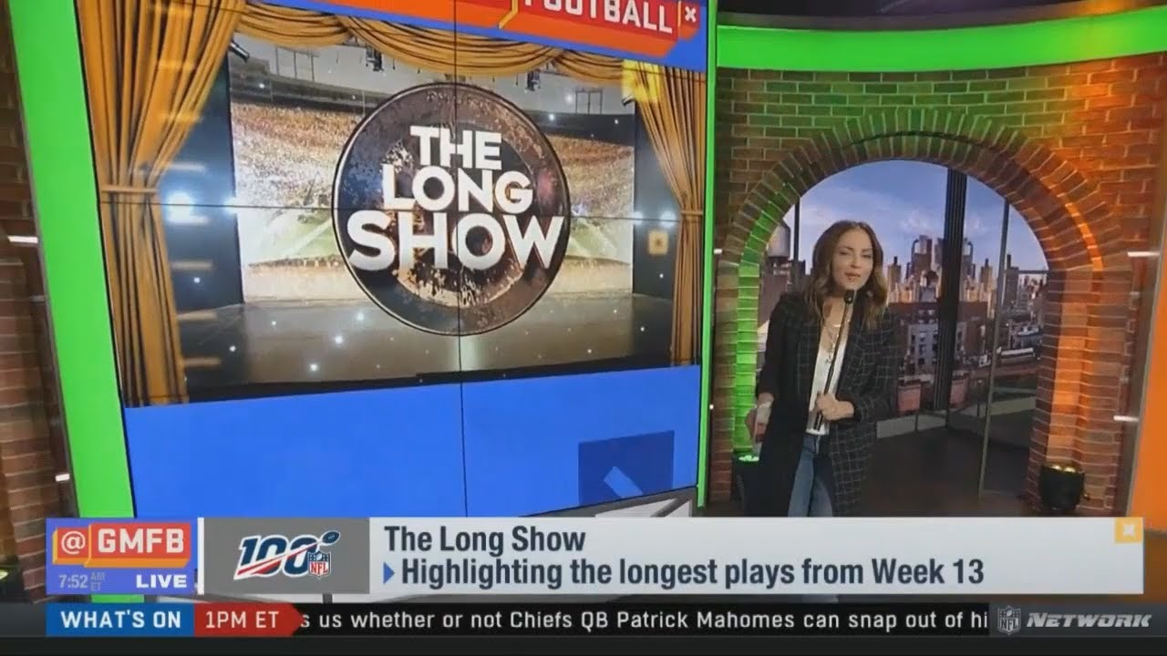 Good Morning Football: The Longshow #GMFB - Kay Adams Highlighting The Longest Plays From Week 13