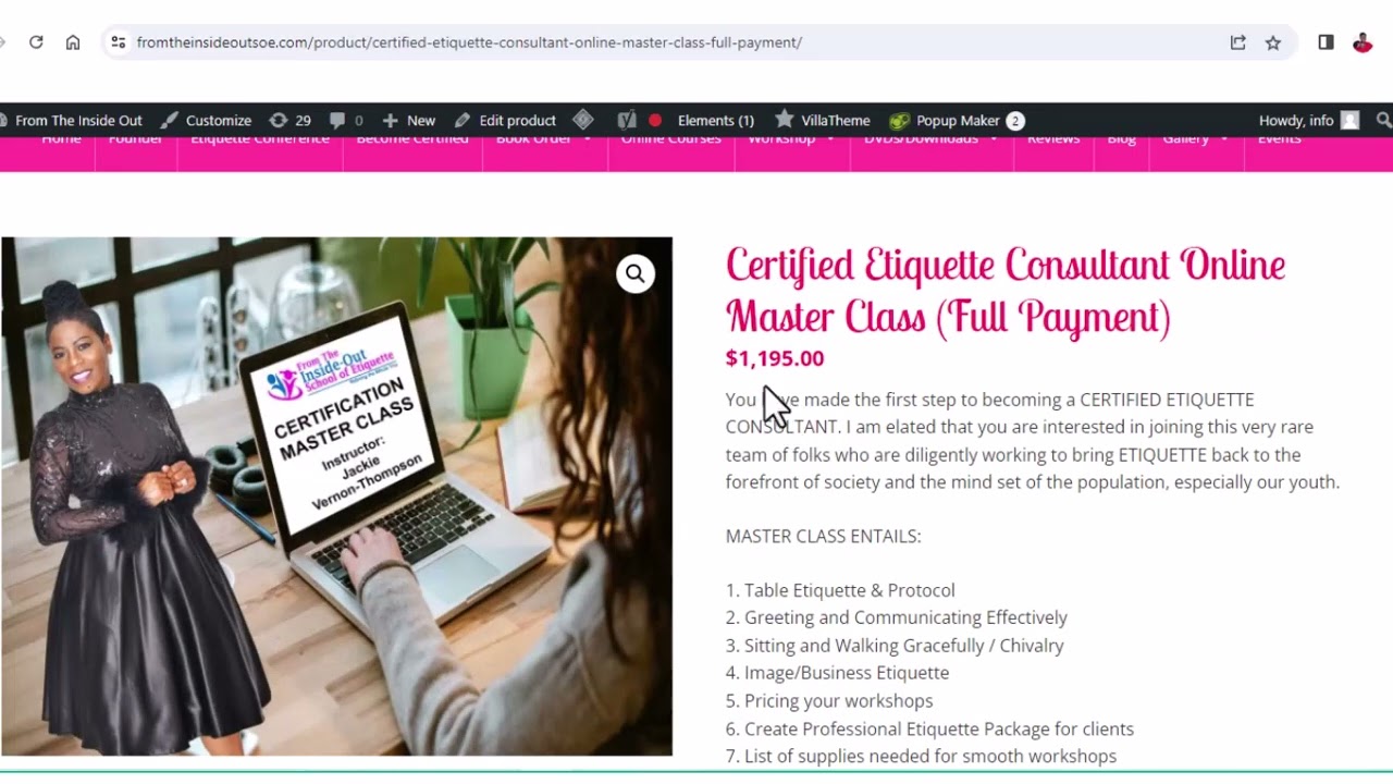 CERTIFIED ETIQUETTE CONSULTANT l DISCOUNT l BECOME AN ETIQUETTE CONSULTANT l ETIQUETTE PROFESSIONAL