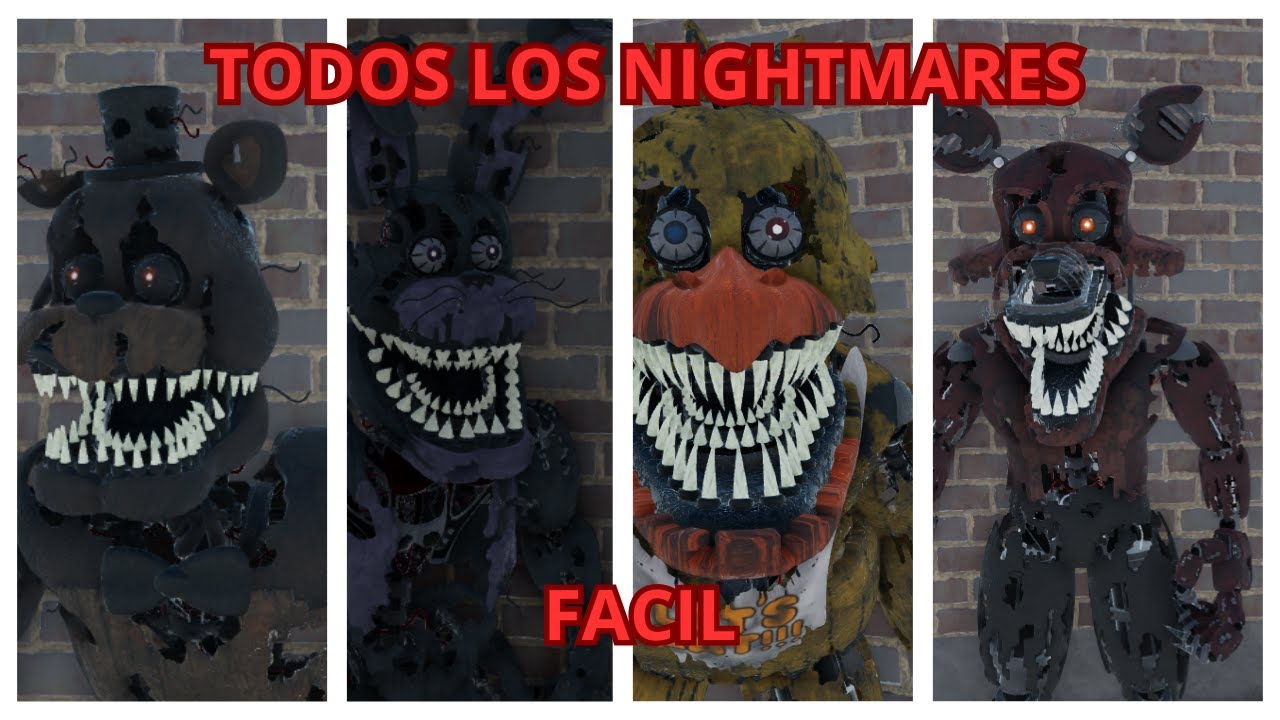 Como conseguir a todos los Nightmares de Mega Juego de Rol de Fredbear