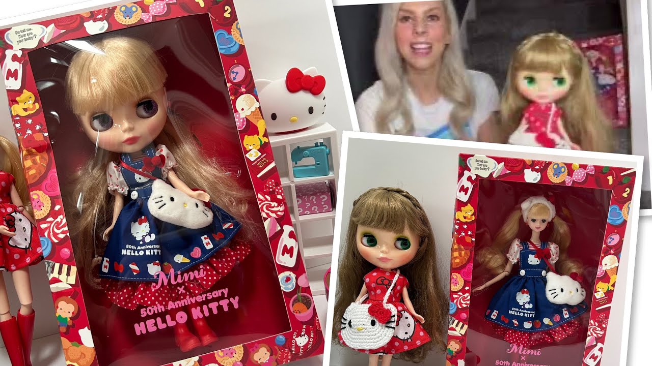 Кукла Hello Kitty, Мими, а также ее друзья Блайз, Барби, Ликка Чан и сама Hello Kitty!