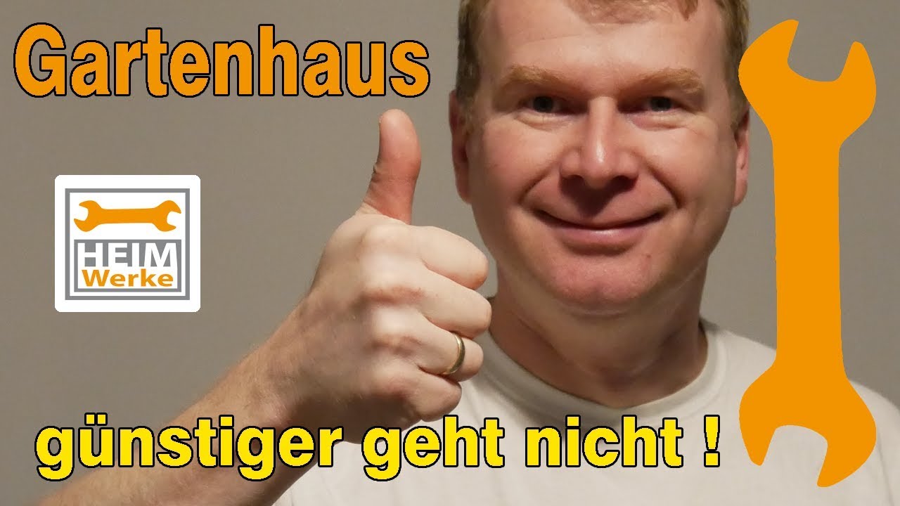 Gartenhaus günstiger bauen, als alles was es fertig zu kaufen gibt. Teil 1/4
