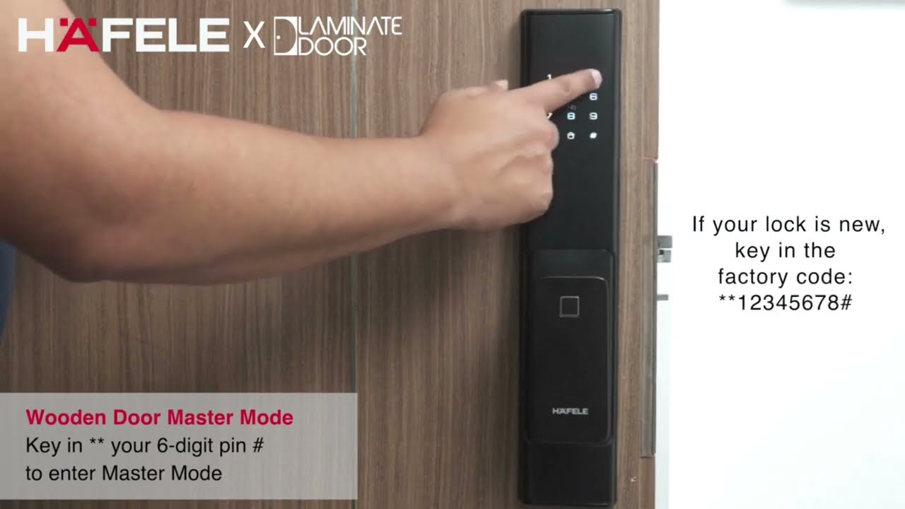 Connect your Hafele GL5600 Gate Lock to Hafele PP8100, DL7600 or PP9000 Door Locks