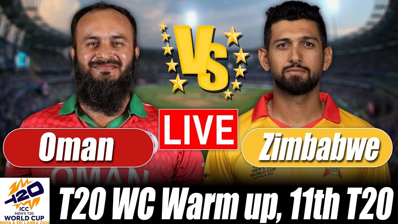 Oman vs Zimbabwe live Score | omn vs zim live Score 11th T20 Commentary | T20 World Cup 2026