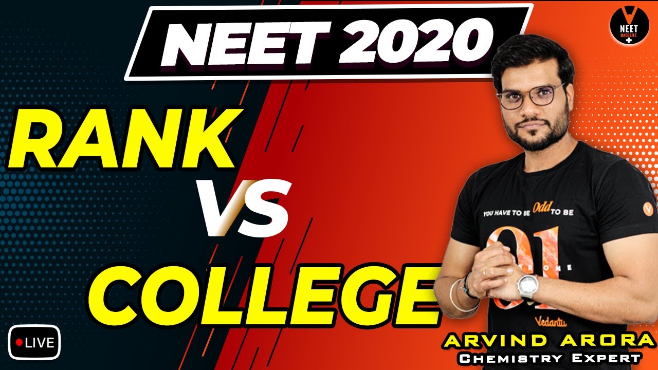 NEET 2020 Cut Off for Government Colleges and Private Colleges | NEET 2020 Preparation | Arvind sir