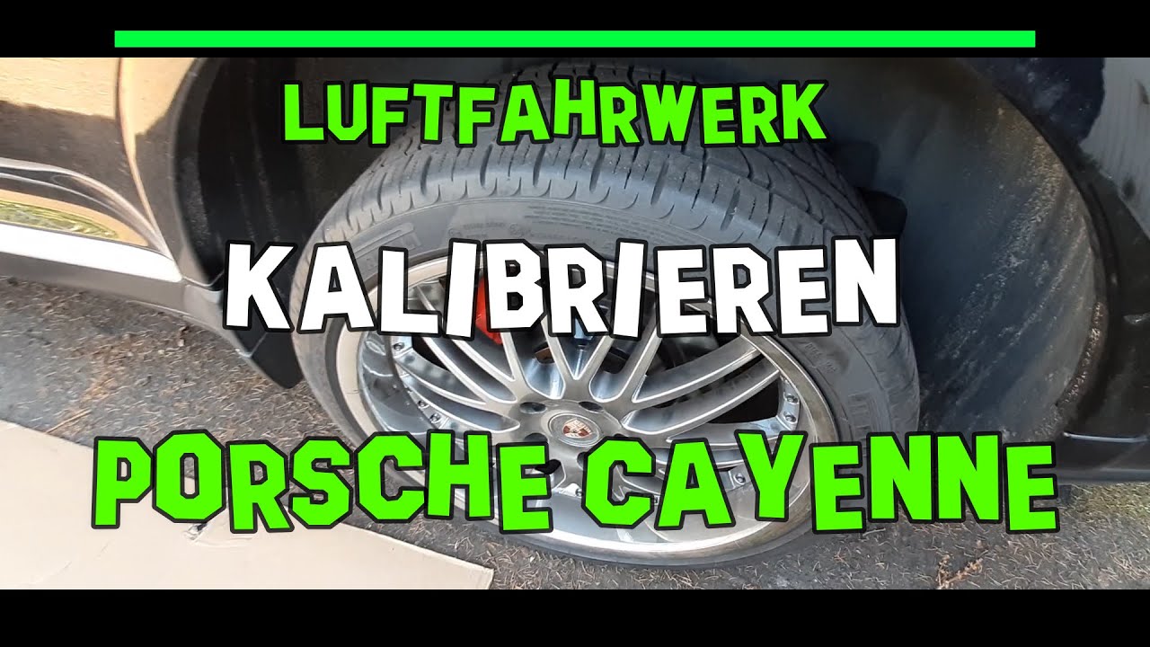 Luftfahrwerk kalibrieren einstellen Warnung Fahrwerkssystem Fehler defekt Porsche Cayenne 957 Turbo