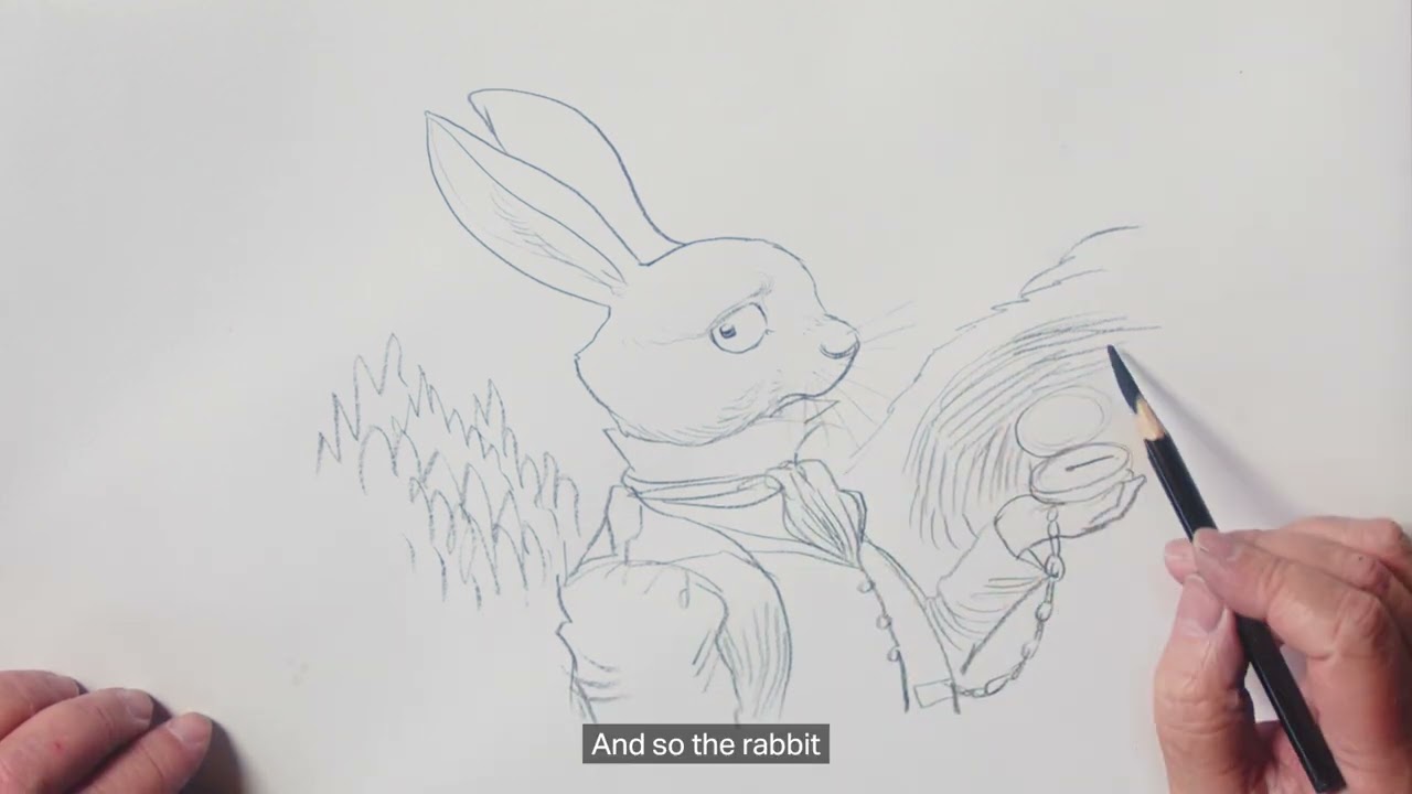 Chris Riddell - White Rabbit Drawalong