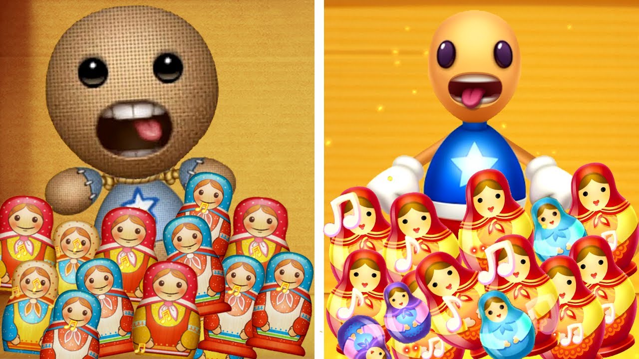 2 Buddyman vs Matryoshka Bomb | Kick the Buddy 1 vs Kick the Buddy 2 Forever