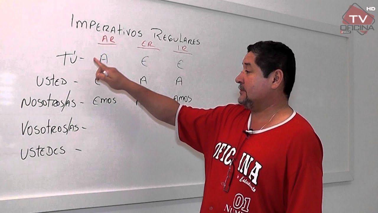 Espanhol - Imperativos Regulares -  Oficina do Estudante cursinho vestibular e colégio.