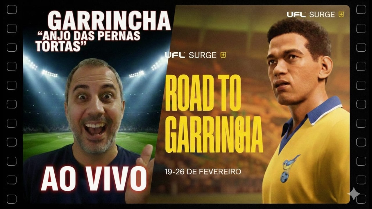 🔴 AO VIVO: UFL PARTE 2 DESAFIOS DO GARRINCHA!! TA DIFICIL!!