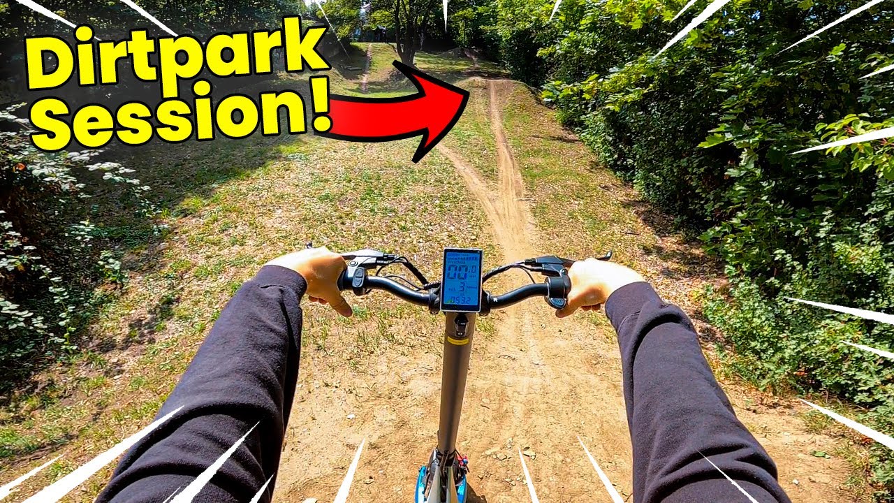 Mit dem SCHNELLSTEN E-Scooter im Dirtpark Fahren!