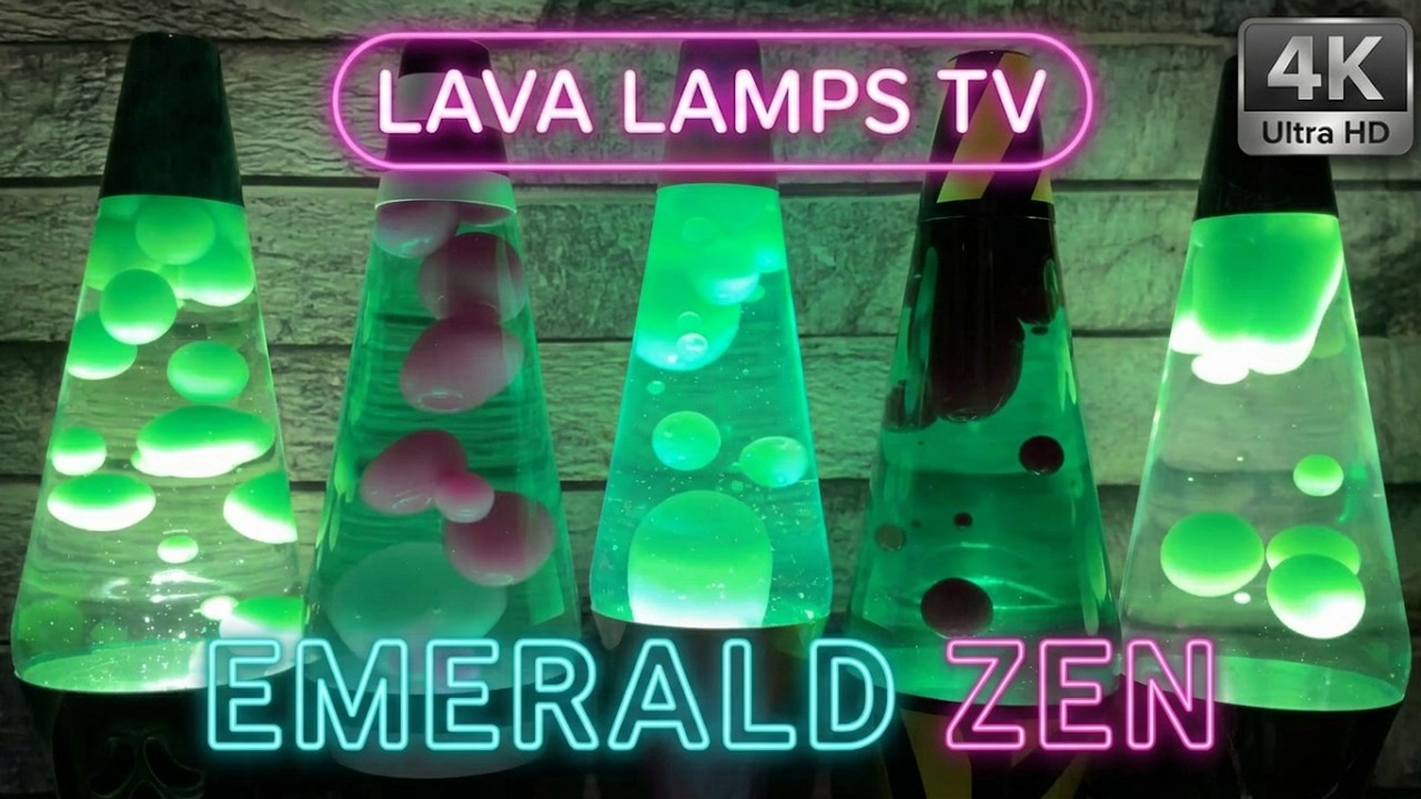 Saint Patrick's Day Green Lava Lamps Relaxation