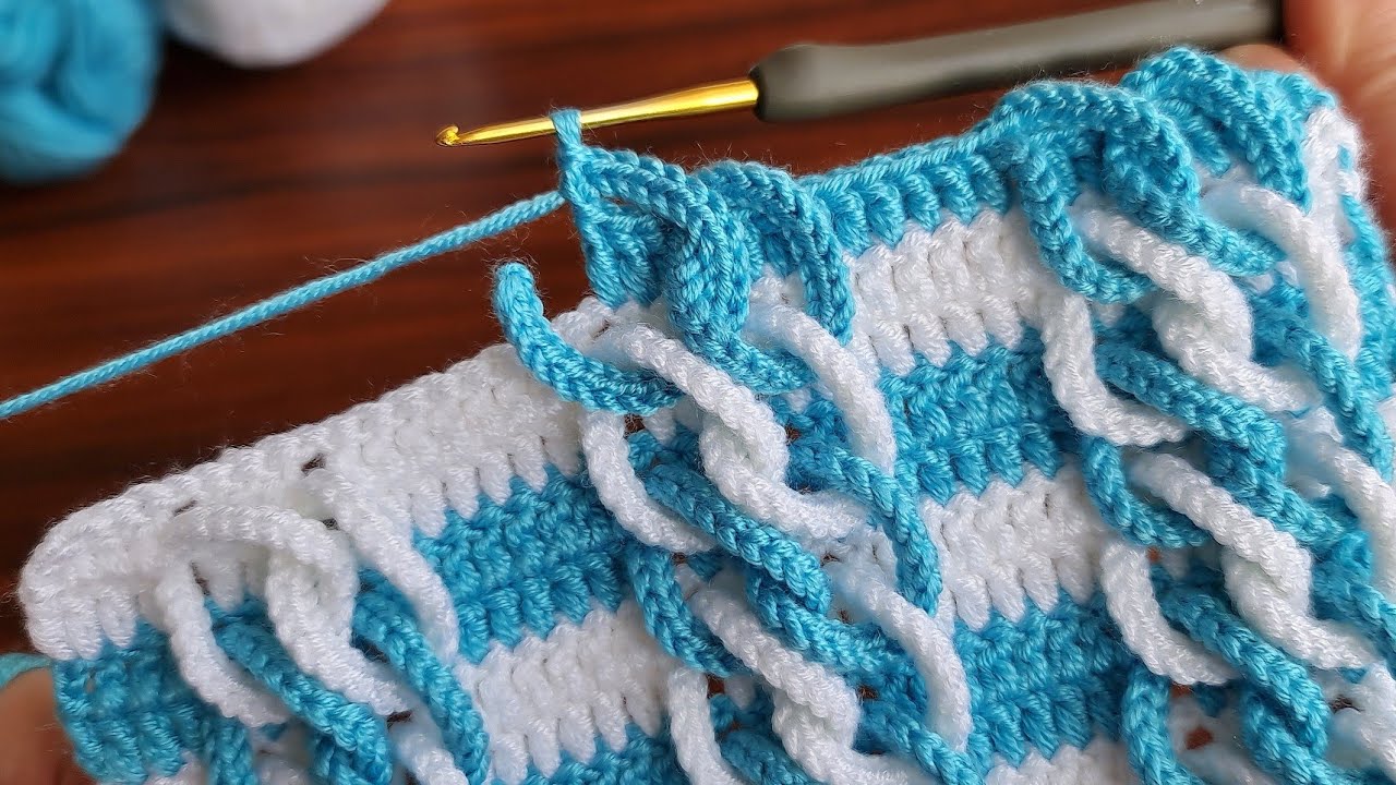 Wow!..😇 Very Easy! 3D Super how to make eye catching crochet / Everyone who saw it loved it.Muhteşem