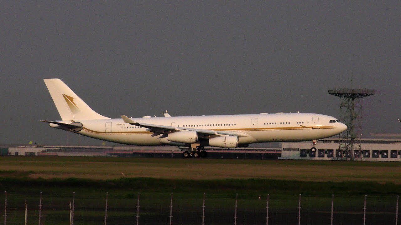 Airbus A340-200 (HZ-SKY1 / Sky Prime (Saudi Arabia) / 2016-05-23 17:21-17:26 JST / HND)