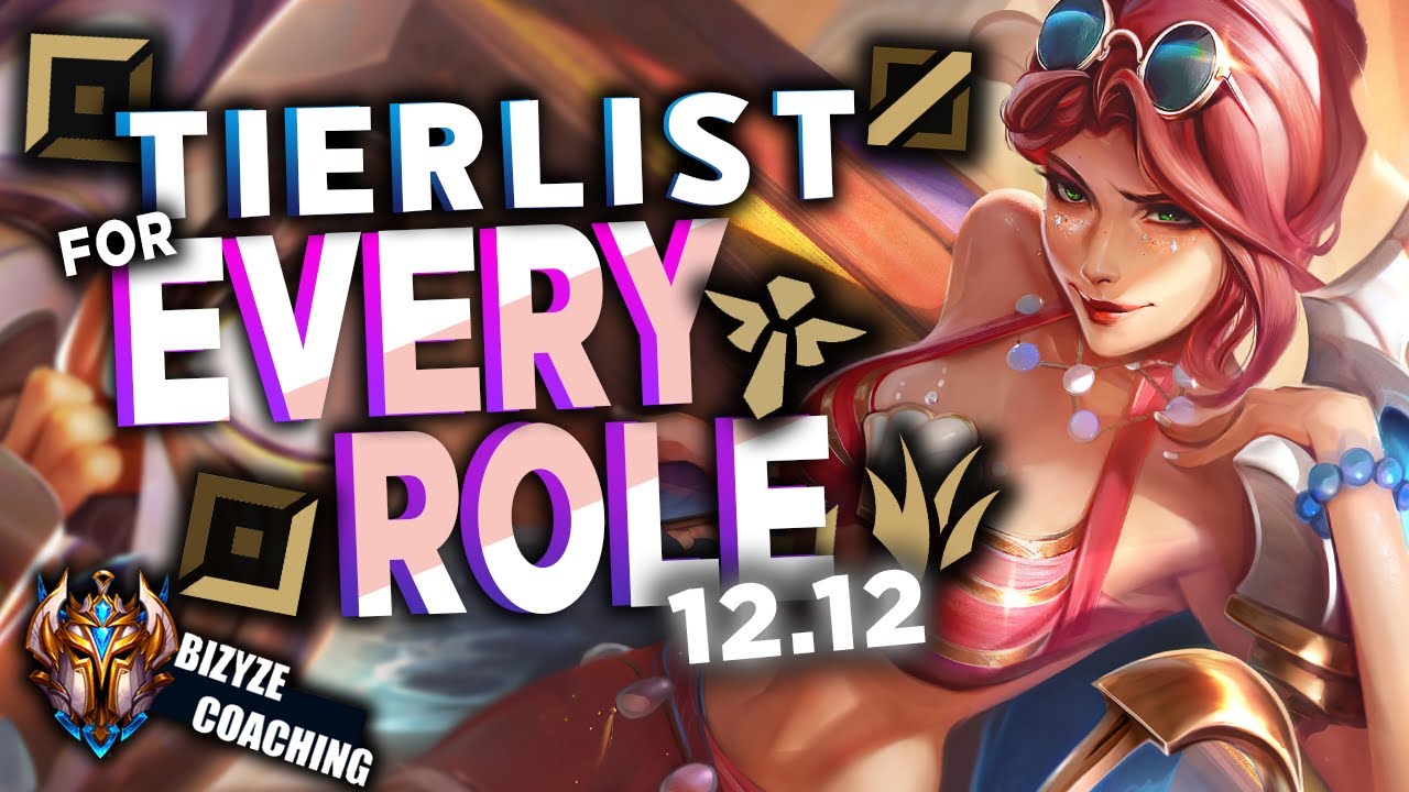 TIERLIST: Best 3 OP Champ To Climb FOR EVERY ROLE - Patch 12.12