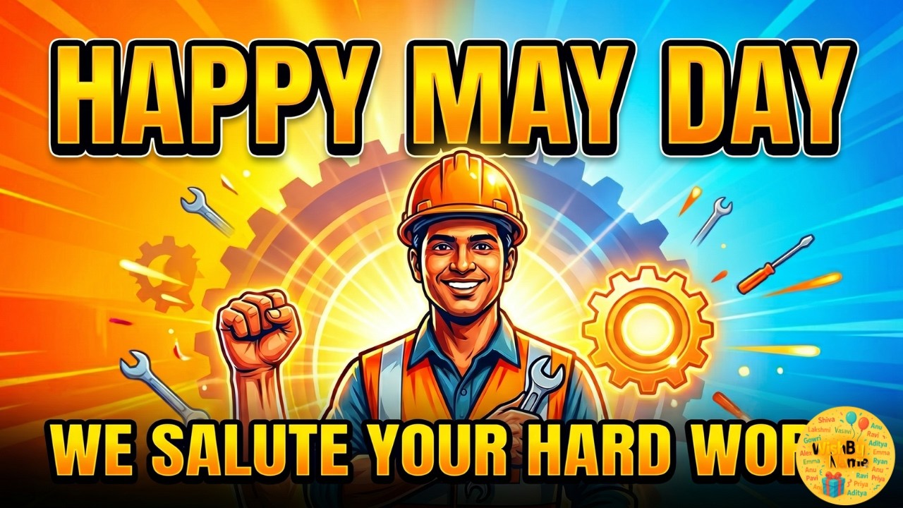 Happy May Day 2026! 🙏 International Workers' Day Wishes in English | May 1st Labour Day Special 🛠️