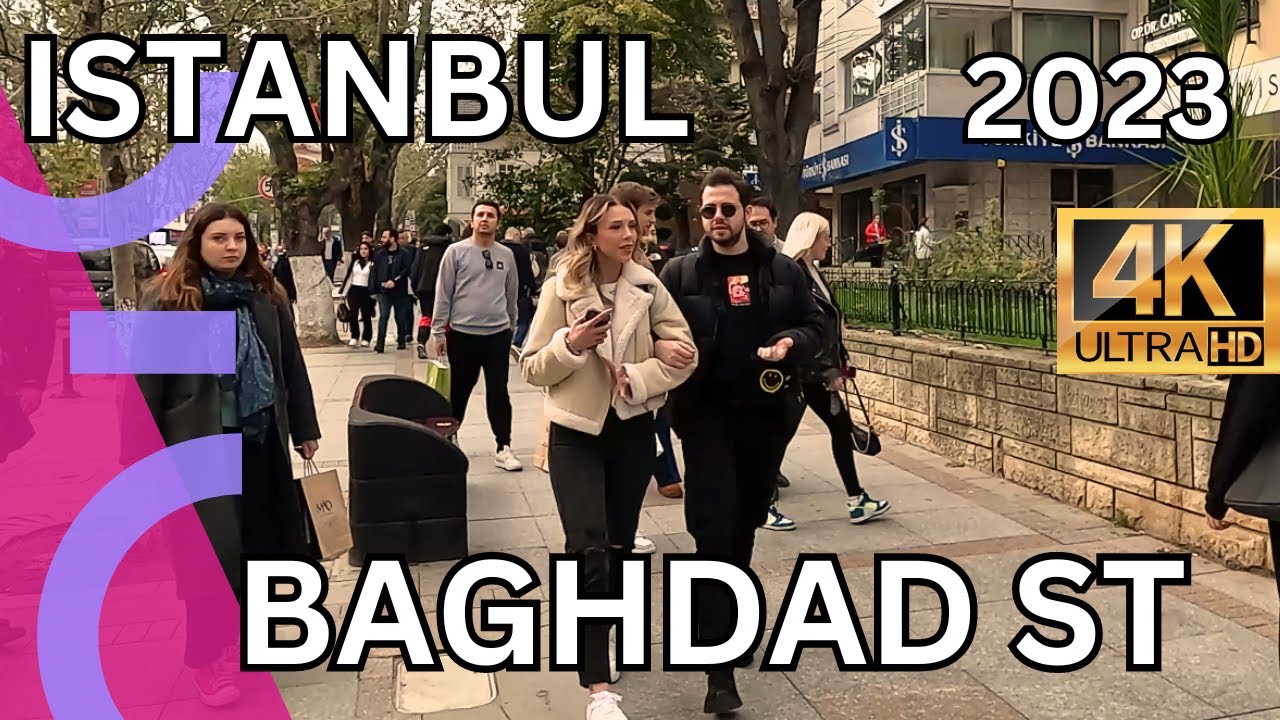 ISTANBUL CHRISTMAS WALKING TOUR | BAGHDAD STREET | DECEMBER 2023 | UHD 4K 60FPS