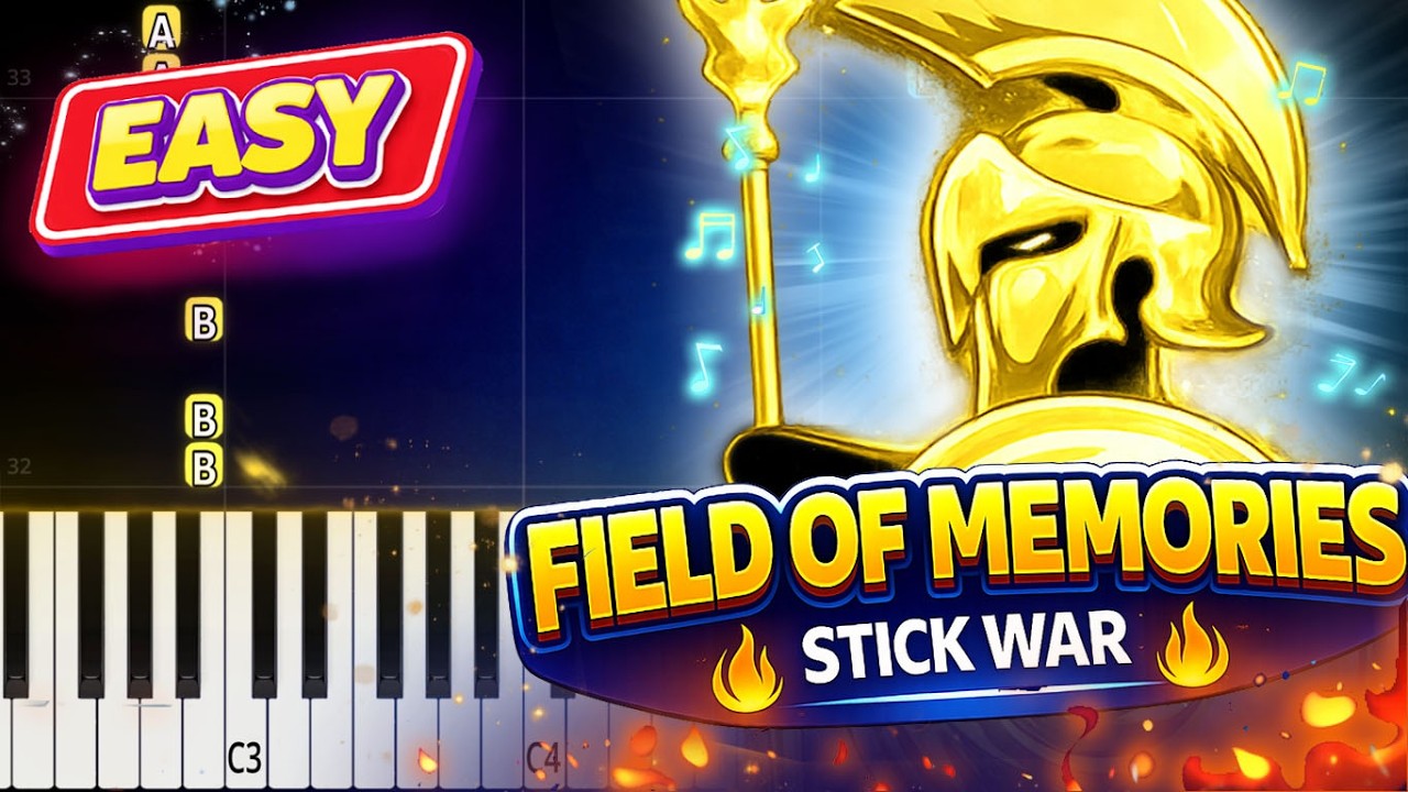 Field of Memories – Stick War | Easy Piano Tutorial
