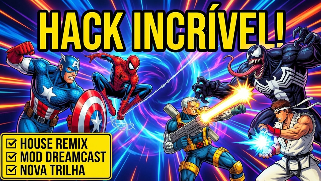 Marvel vs. Capcom 2 Recebe House Remix?! 😱 Hack Incrível no Dreamcast #MarvelVsCapcom2#MVC2