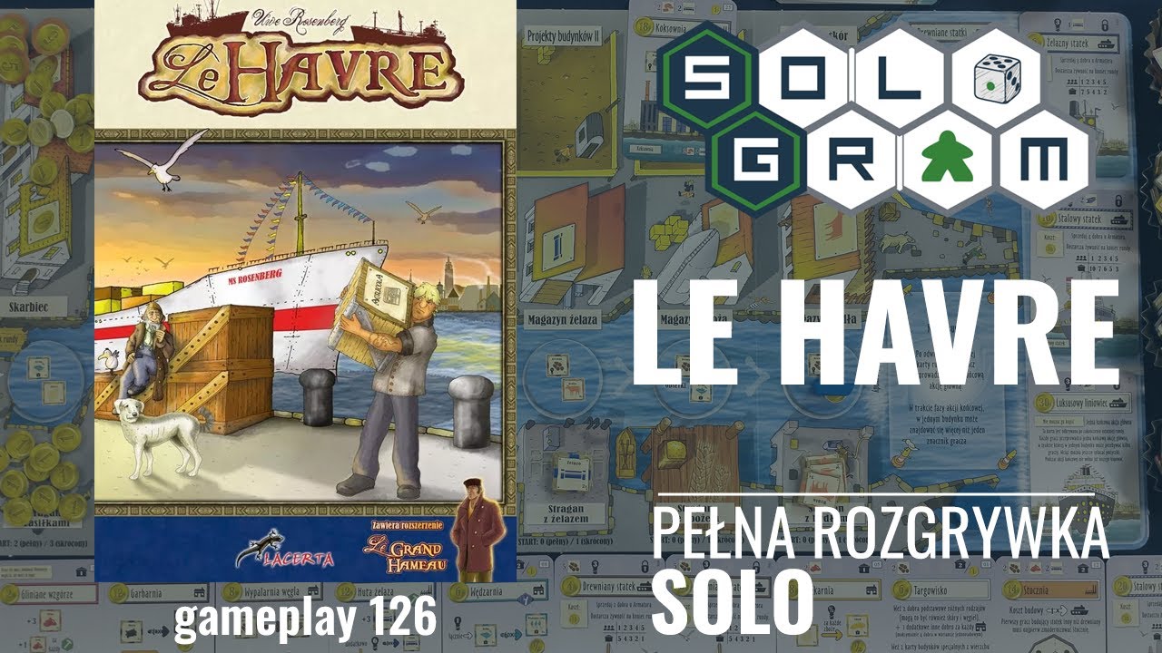 Le Havre | pełna rozgrywka solo | zasady gry | gameplay 126