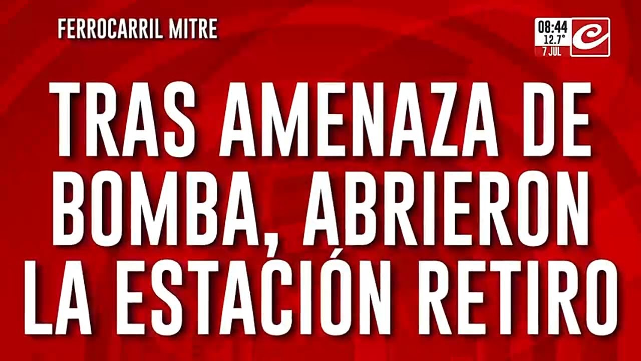 Tras la amenaza de bomba reestablecen el servicio en Estación Retito