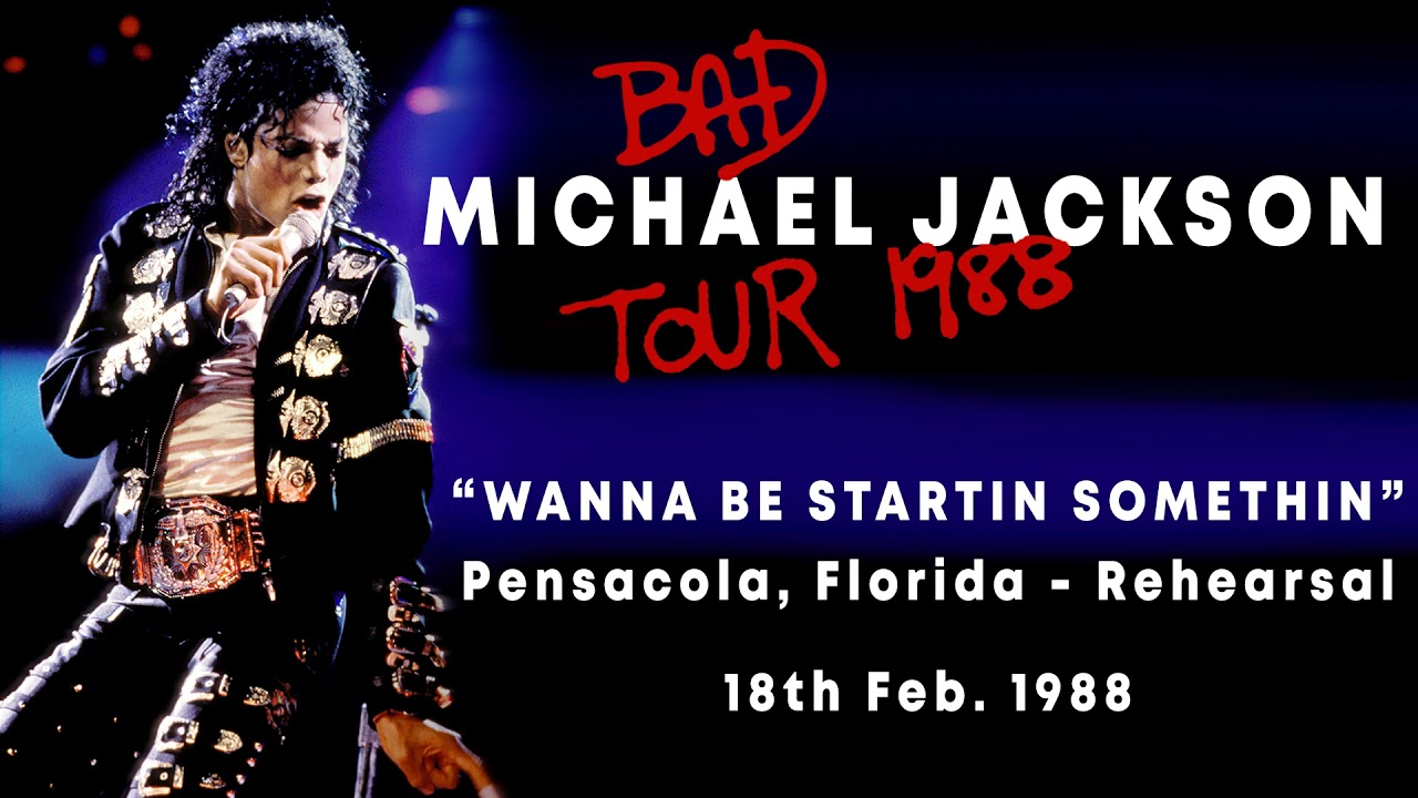 Michael Jackson | Bad Tour Rehearsal in Pensacola 18/02/1988 | Wanna Be Startin' Somethin' (Audio)