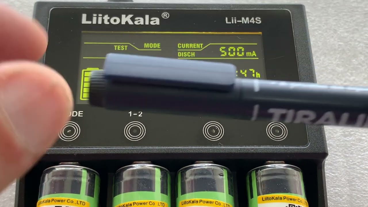Test de Pilas LiitoKala 18650 con Cargador Analizador Lii-M4S