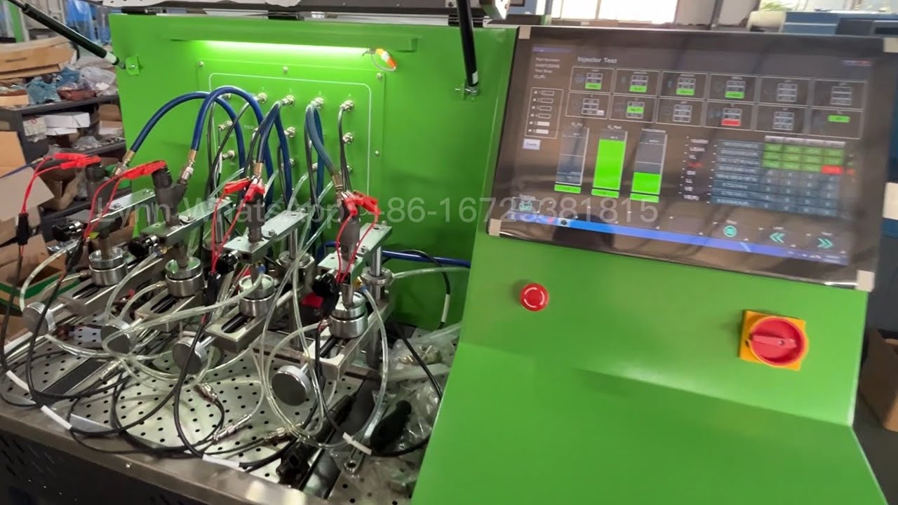 NANTAI NTI900 4pcs Common Rail Injector Test Bench with 4pcs Flowmeter Sensor Testing Video