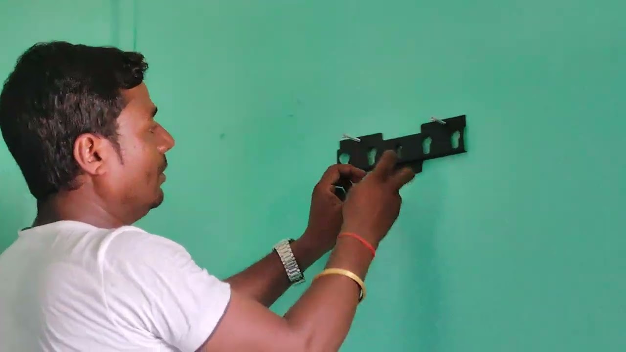 led tv  स्मार्ट tv फ़िटिंग#sat  दिबाल मे सेटिंग#sat