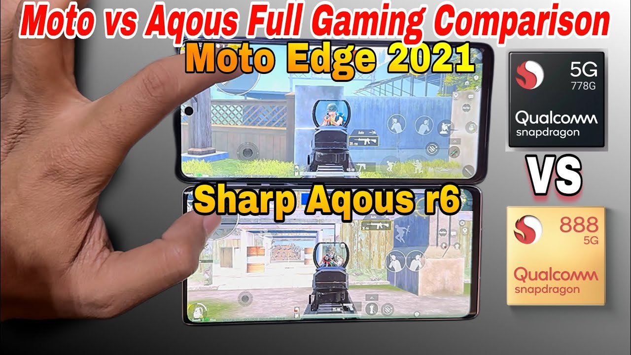 Moto edge 2021 vs Sharp Aqous R6 PUBG/BGMI Test in Hindi/Urdu 🔥 | Moto vs Aqous | Graphics | Price.