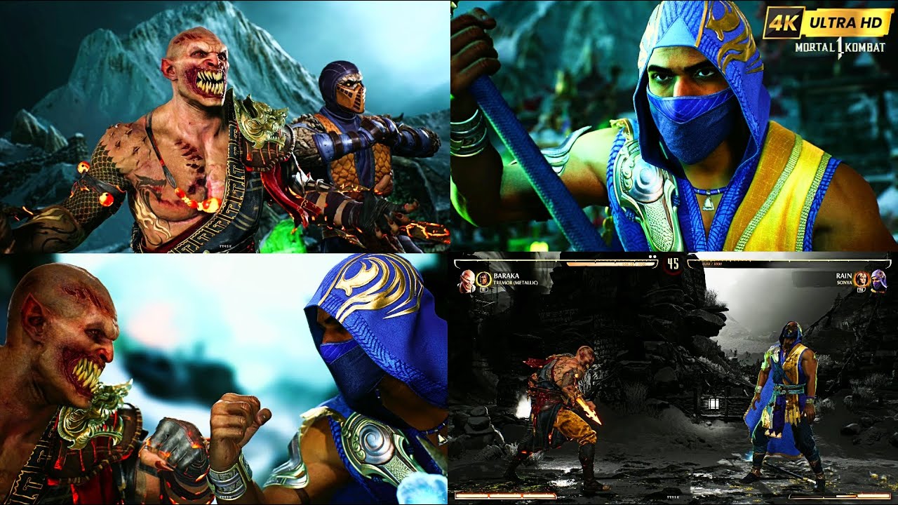 Mortal Kombat 1: BARAKA vs RAIN - 4K UHD 60FPS