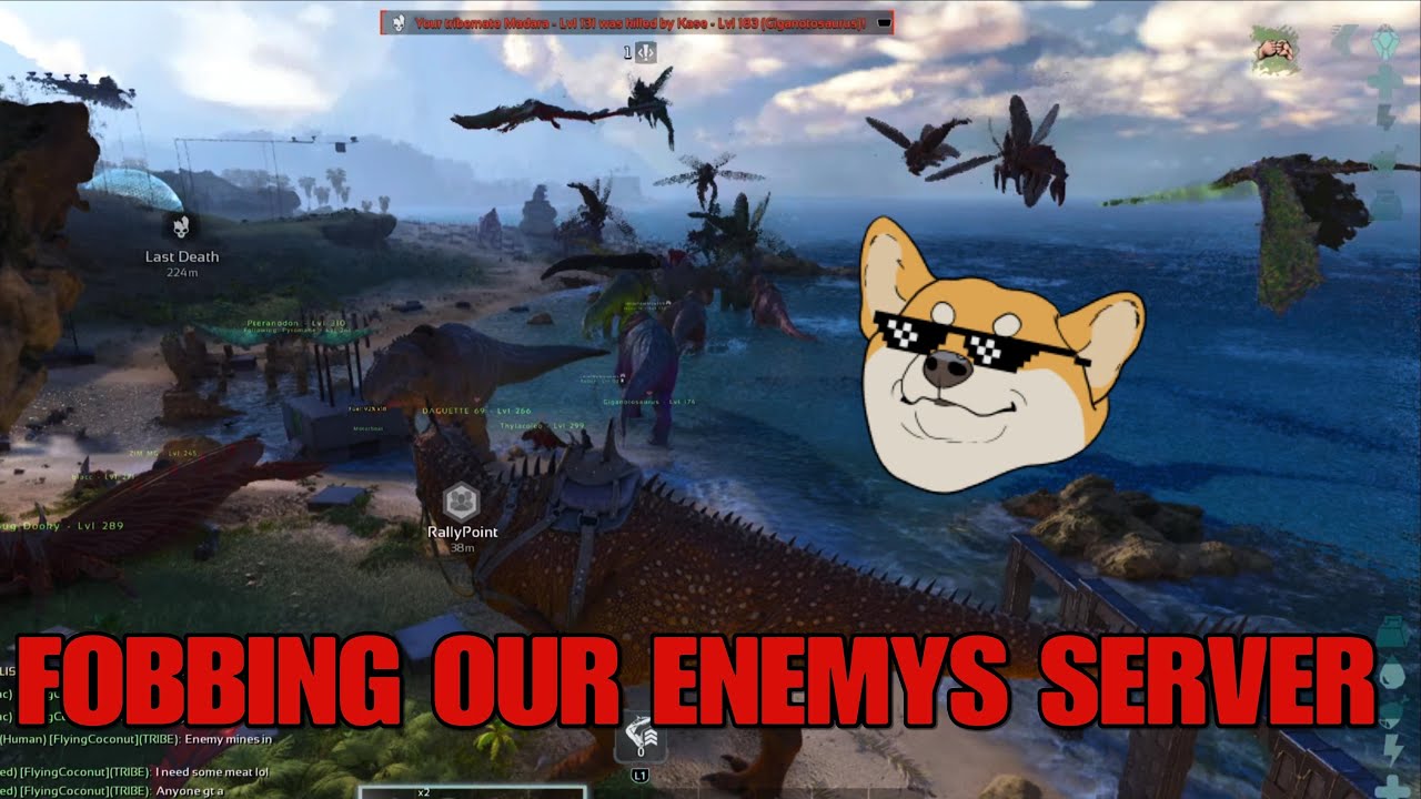 FOBBING OUR ENEMIES ISLAND🏝️ ARK ASCENDED OFFICIAL PVP